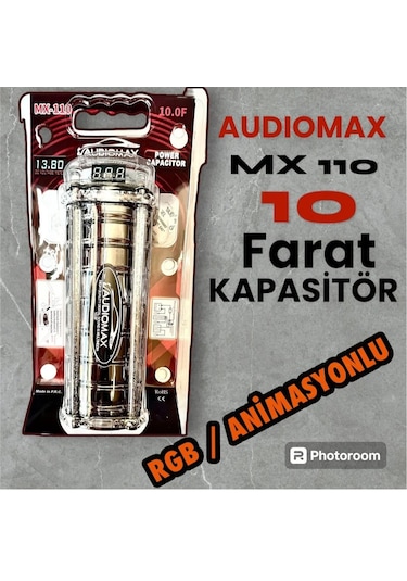 Audıomax 10 Farad -ledli-rgb -animasyonlu-remoteli Kapasitör