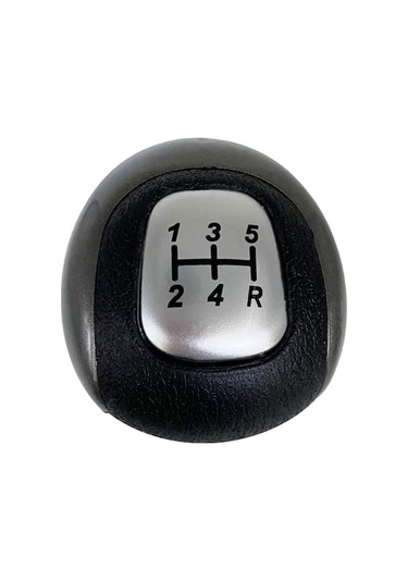 Honda Civic 2006-2011 Dx, Ex, Lx İçin 5 Vites Deri-metal Değiştirme Vites Topu Gümüş/siyah Diğer Diğer