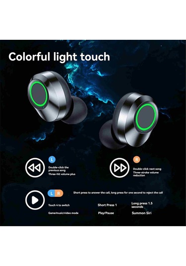 Hombey Yd03 Tws Bluetooth Kulaklık: Yüksek Kaliteli Ses, Mikrofonlu, Büyük Kapasiteli Şarj Kutusu Ve Led Sayısal Göstergeli