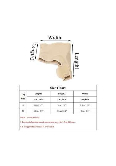 Likra Ter Emici Aşınma Önleyici Ayak Başparmağı Kemiği Halluks Valgus Düzeltici M