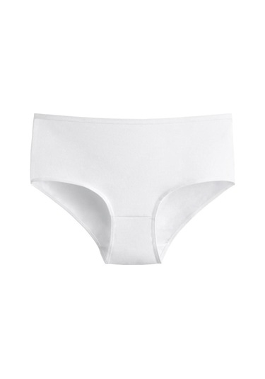 5'li Büyük Beden Kadın Külot 2571 Beyaz