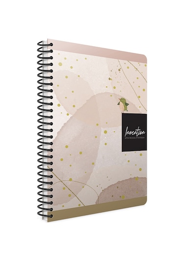 Gıpta İnvention 17 x 24 120 Yaprak Kareli Sert Kapak Spiralli Defter Model 4