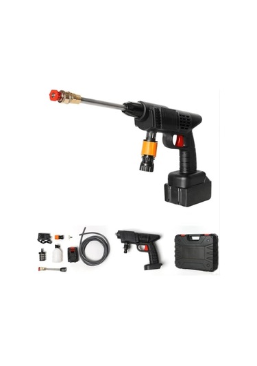 Kablosuz Yüksek Basınçlı Su Tabancası Şarj Edilebilir Çift Bataryalı Dmb