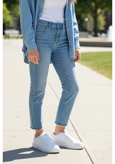 Reebok Estılo-t I Beyaz Kadın Sneaker 000000000102025152 Beyaz-beyaz-beyaz