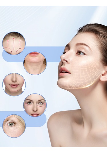 Kosona Evde Kullanalım Yüz Gerginleştirici - Pembe Mikro Akım Ems Yüz Masaj Cihazı Zayıflatıcı Güzellik Aleti Pembe