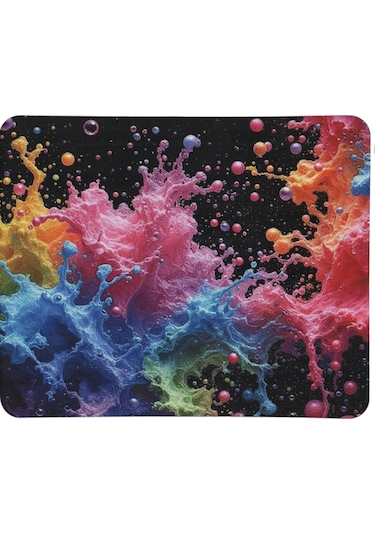 Renkli Köpükler Desenli 40x28 Cm Gamepad Kaymaz Taban Bilgisayar Oyuncu Gaming Mouse Pad Mausepad