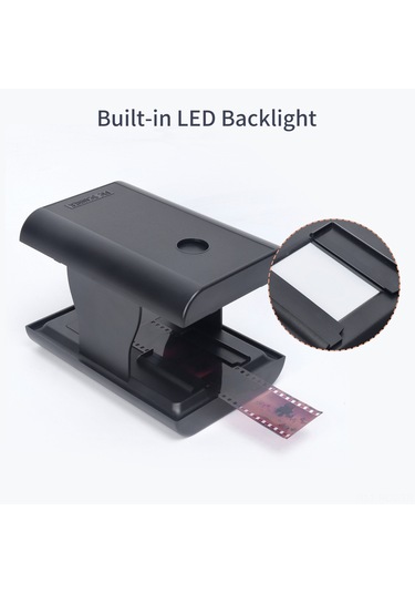 Ruicoo 35mm Filmi Ve Slaytları Dijital Jpeg'ye Çeviren Ton169 Fotoğraf Tarayıcı 2xaa Pil Gereklidir, Dahil Değil Gümüş