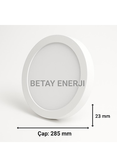 Venso 24 W Yuvarlak Sıva Üstü Led Panel Beyaz Kasa 3000k