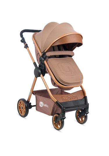 4 Baby Cool Travel Sistem Bebek Arabası Kahverengi
