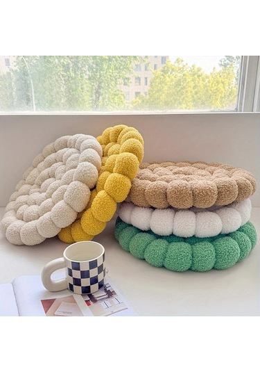 Elmpaly Bej Renginde 5 Renk Seçenekli Yıkanabilir Karahindiba Dekoratif Yastık Bej