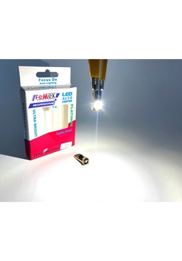 Femex Ampul Platinum Beyaz T10 3smd Chipset Led Aktif Canbus