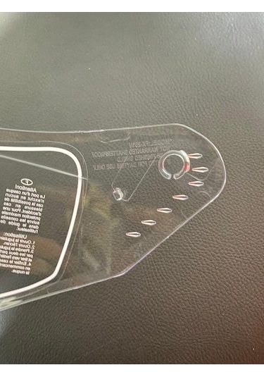 M-801 Kask Vizör Yedek Şeffaf-siyah-gold