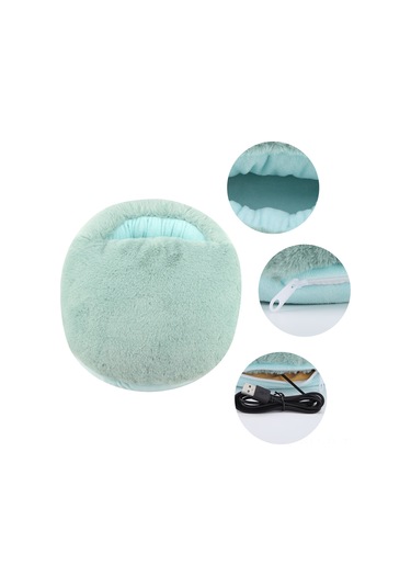 Lemestar Usb Isıtmalı Ayak Isıtıcı - Premium Kuru Füme Dokuma, 50-60 C, Telefon Şarj Cihazı Ve Powerbank İle Kullanılabilir, Gri Gri