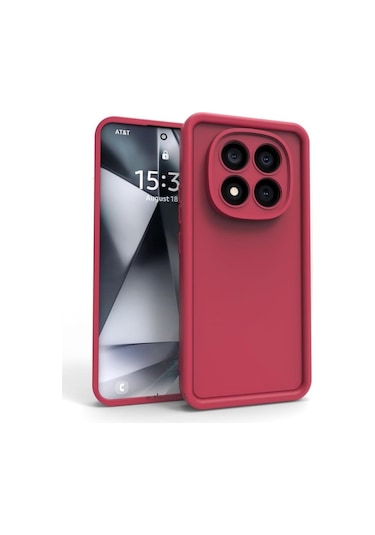 Xiaomi Redmi Note 14 Pro 5g / Poco X7 5g Kılıf Kamera Korumalı Kalın Kenarlı Viera Silikon Case Mürdüm