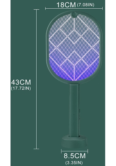 2'si 1 Arada Elektrikli Sineklik Sivrisinek Kovucu Yeşil