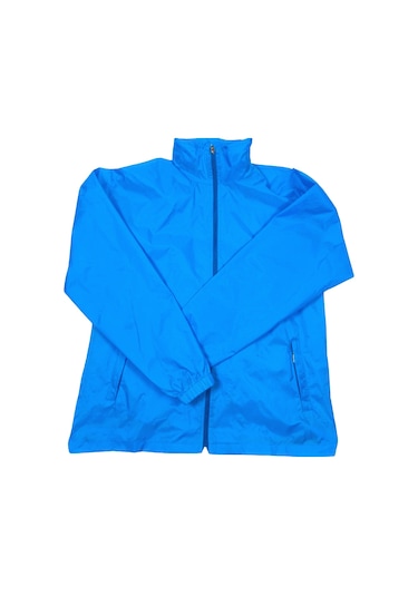 Fuba Saks Mavi Astarsız Yağmurluk Saks Mavi