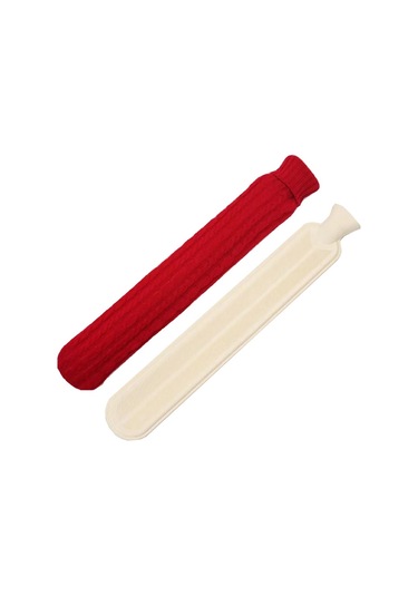 Sones 2l Uzun Şerit Çok İşlevli Su Dolu Kauçuk Sıcak Su Torbaları, Özellikler: Christmas Red Twist