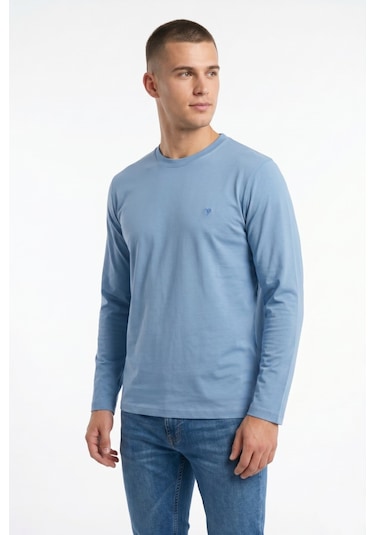 Dynamo Erkek Mevsimlik Sıfıryaka Sweatshirt Bgl-st05365 Mavi