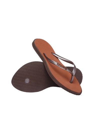 Havaianas Slim Point Kadın Plaj Terliği 4149584 Kahverengi
