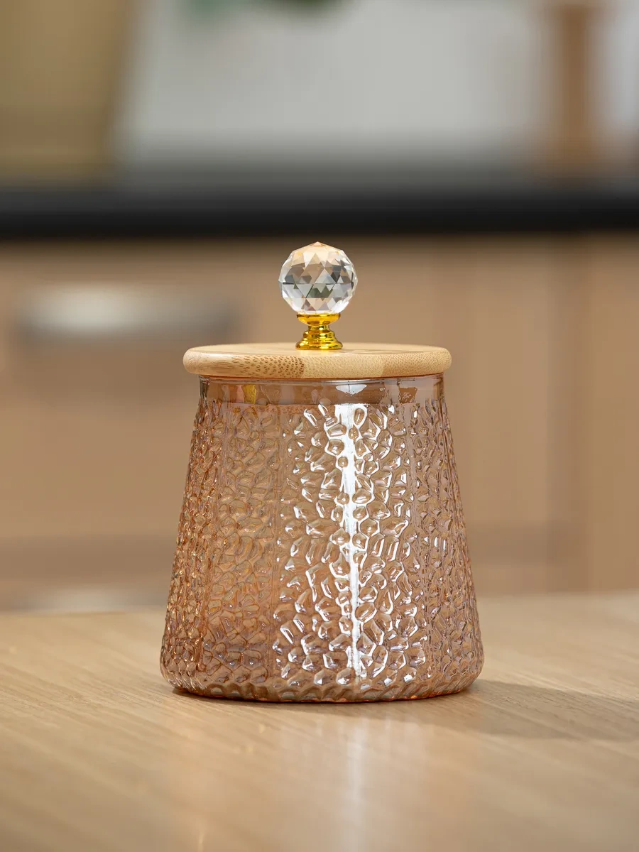 Will Max Mutfak İçin Sızdırmaz Kapaklı Cam Şekerlik 312696252 Kehribar