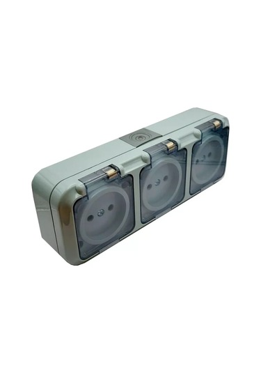 Bylectrıca 3'lü Priz Üzerine Monte Capsüz Topraklamasız İp54 234971031