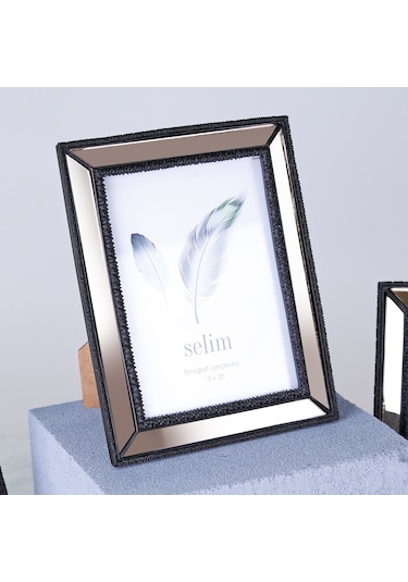Selim 15 x 20 CM Elsira Aynalı Çerçeve Siyah