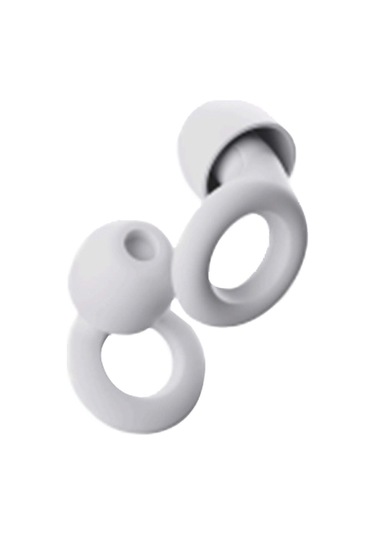 Aircraft (Carrier) Jzcat Süper Silikon Ses Yalıtımlı Gürültü Önleyici Kulak Tıkaçları - Beyaz