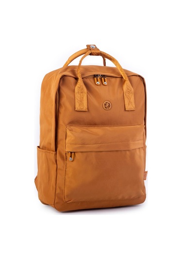 Nas Bag Unisex Sırt Ve El Çantası Büyük Boy Su Geçirmez Sırt Çantası 29x40 Cm Hardal