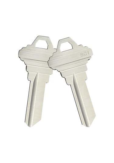 Nayomiglow Blank Keys Sc1 Anahtar Boşlukları 100 Adetlik Paket Blank Key Ev Ofis Pirinç Anahtar Boş, Gümüş