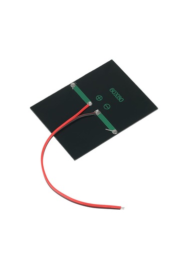 Xiyyadms 1.5v 0.65w Taşınabilir Güneş Paneli, 60x80x3mm, Polikristal Silisyum, Dıy Şarj Cihazı İçin, Seri/paralel Bağlantı, 14cm Kablolu