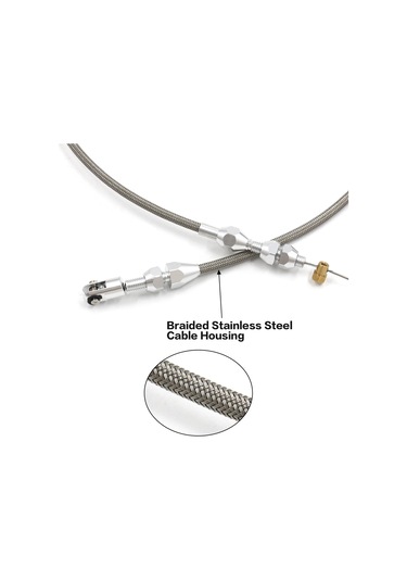 Kangvka 36 İnç Alüminyum Ve Paslanmaz Çelik Örgülü Gaz Kablosu Seti - Chevrolet 1997-2007 Ls1 Motor 4.8l/5.3l/5.7l/6.0l İçin Yerine Geçici