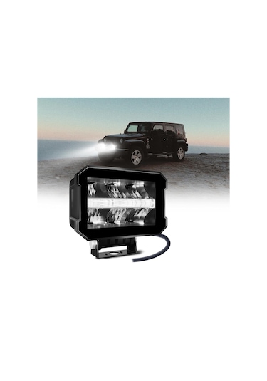 Life Offroad Sis Lambası 11,5 X 8 X 9cm Beyaz-amber Gündüz Ledli 28w 12-80v Adet/ Lass352