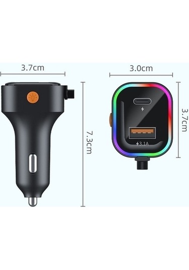 Wondernest 2025 Yükseltmesi Şarj Kablosu İki Cihaz İçin Araçlık, Hızlı Şarj