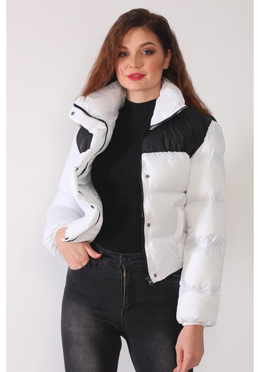 Dewberry Z6649 Kadın Kısa Mont