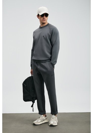 Lufian Erkek Rex Eşofman Altı 112050075 Koyu Gri Koyu Gri