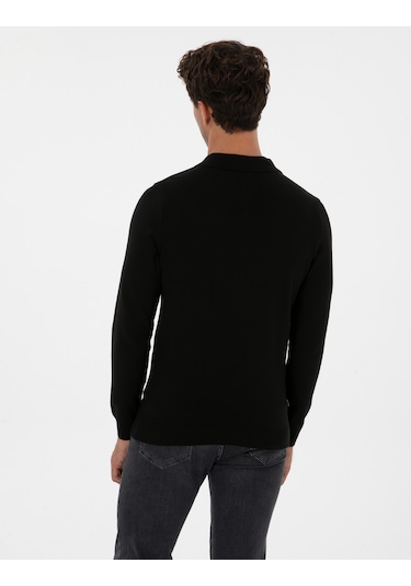 Pierre Cardin Erkek Siyah Kazak /triko 50315406-vr046 Siyah