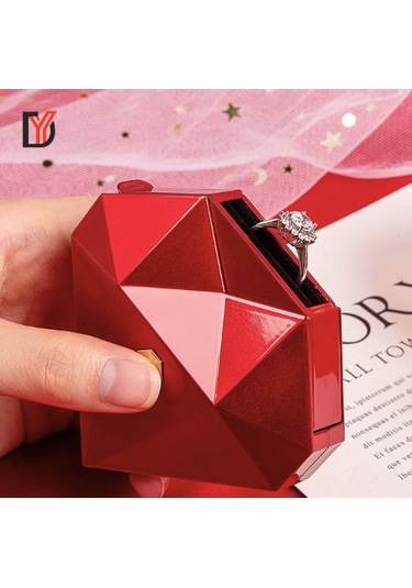 Kalp S Eklinde Otomatik Yu Zu K Kutusu Su Rpriz Evlilik Teklifi Ve Nis An Kutusu Siyah