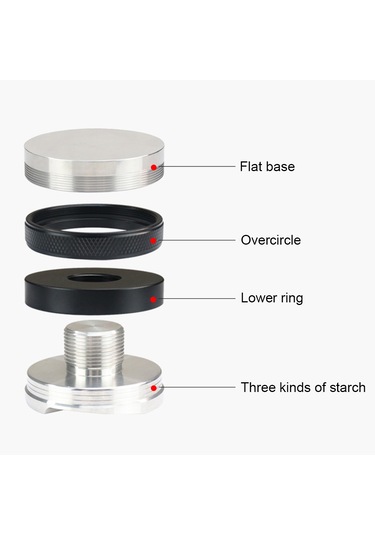 51mm 2'si 1 Arada Kahve Dağıtıcı Ve Sabotaj Paslanmaz Siyah Diğer