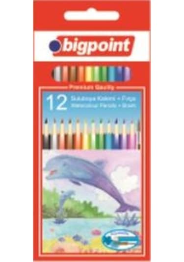 Sulu Boya Kalemi 12 'li Fırça - Bigpoint