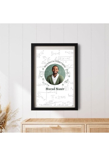 Matemetik Öğretmenlerine Özel Resimli Hediye Çerçeve 20 X 30 Cm
