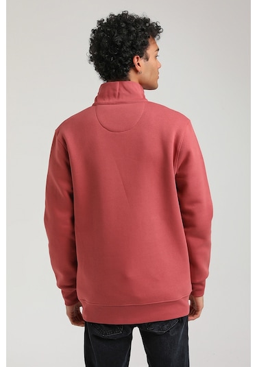 New World Polo Kestane Slim Fit Half-zip Sweatshirt 23fwm64064 - Kiremit