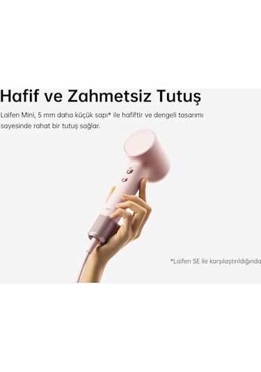 Laifen Mini Saç Kurutma Makinesi - Pembe