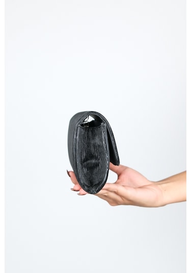 Ago Siyah Çizgili Kadın Abiye Çanta Çok Renkli