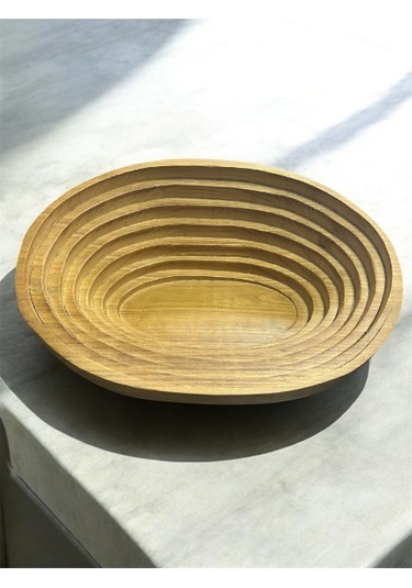 River World Köpekler İçin Yatak Ahşap Ve Oval