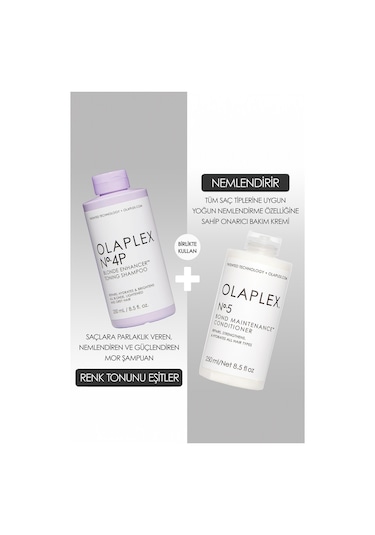 Olaplex Nº.4p Blonde Enhancer Toning Shampoo - Renk Koruyucu & Bağ Güçlendirici Mor Şampuan 250 ML