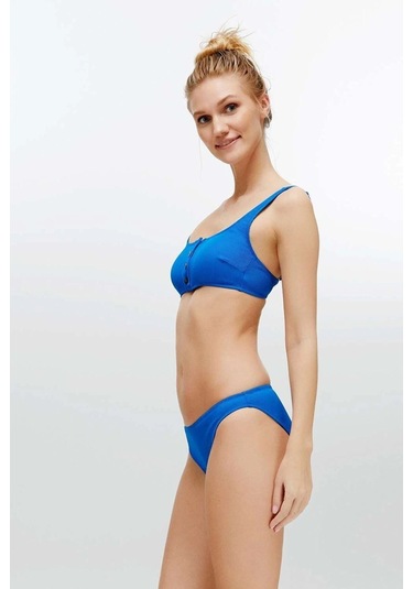 U.S. Polo Assn. Kadın Saks Mavi Bikini Takım