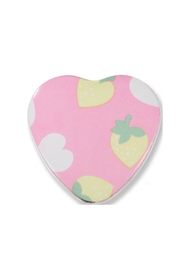 Mutluadim 12 Adet Kalp Şeklinde Pembe Metal Kutu-Pembe