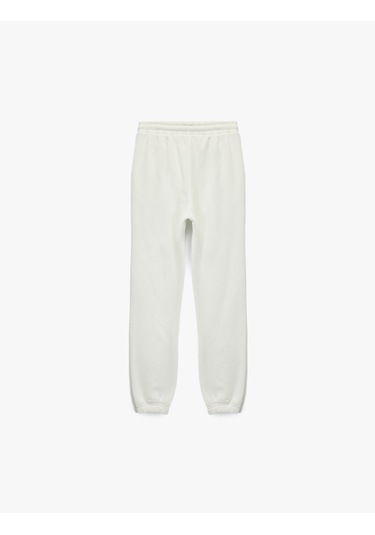 Koton Lisanslı Mickey Mouse Baskılı Jogger Eşofman Altı Ekru 6wkg40192ak Ekru