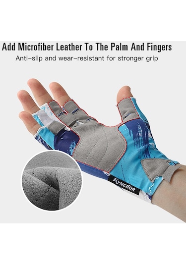 Kyncılor Parmaksız Nefes Alabilen Balıkçı Eldiveni Gri