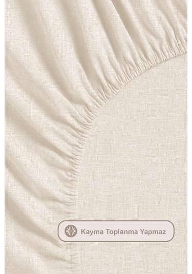 Elart Wilda Nevresim Takımı Tek Kişilik Lastikli Çarşaf 160x220 Cm Bej Bej